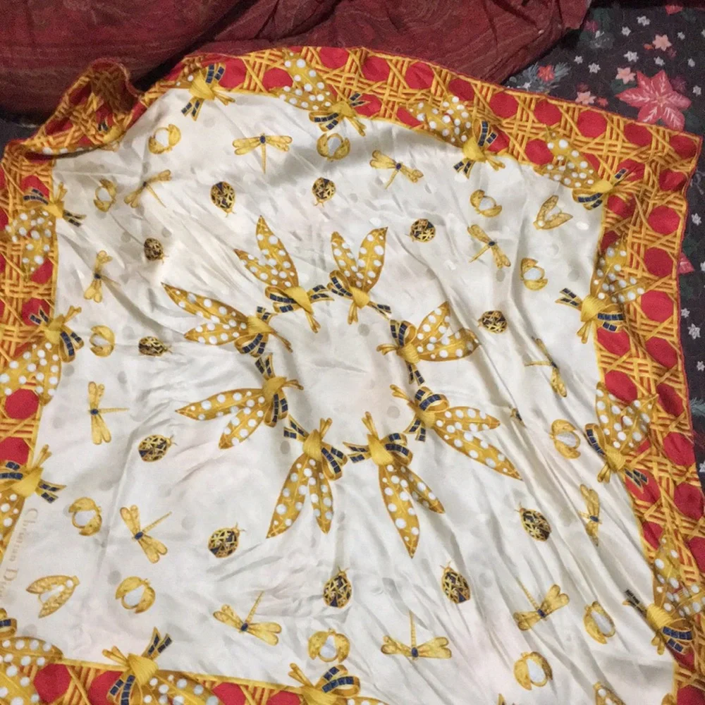 Vintage Dior silk scarf